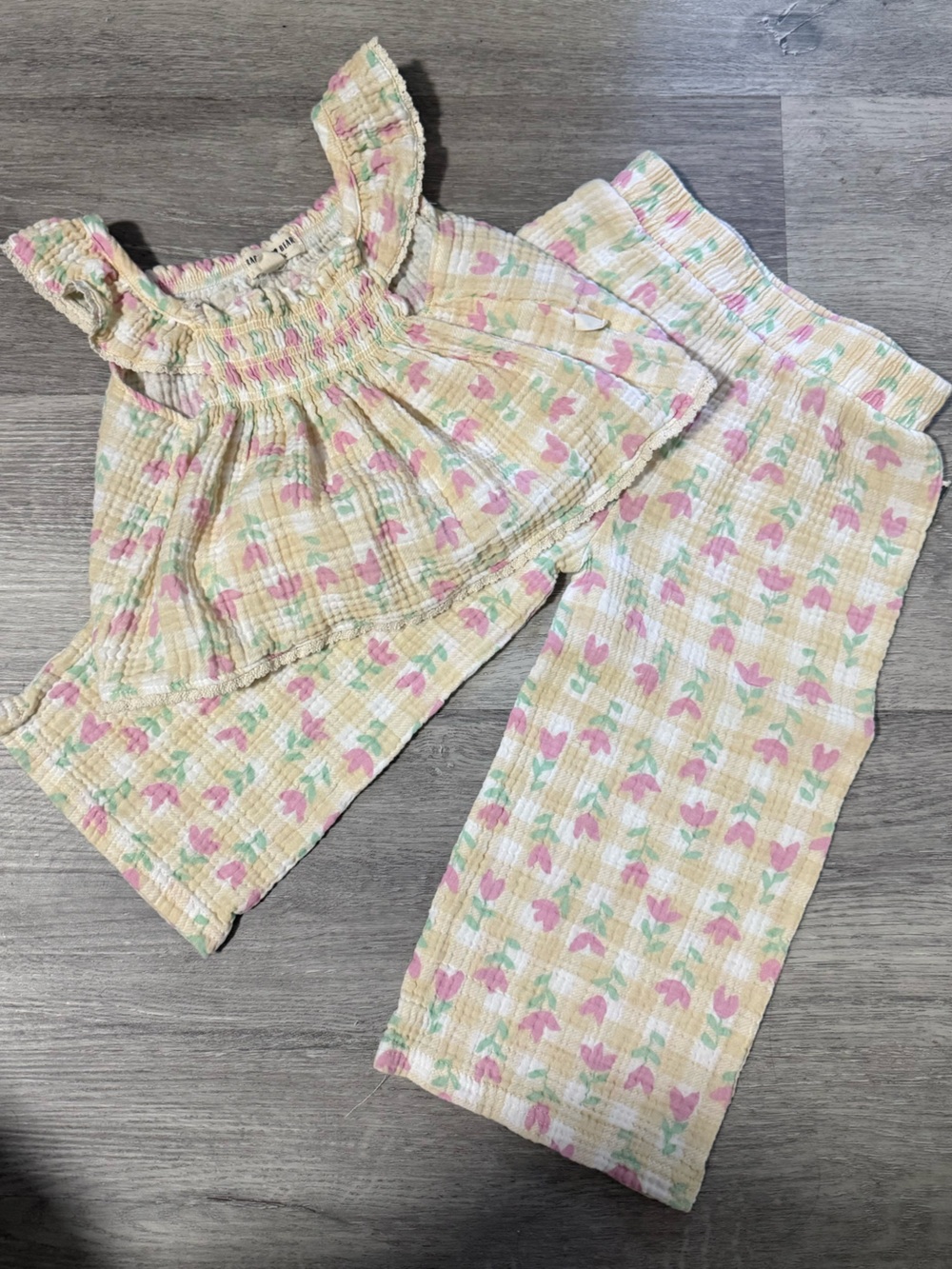 Rabbit Bear Matching Floral Set